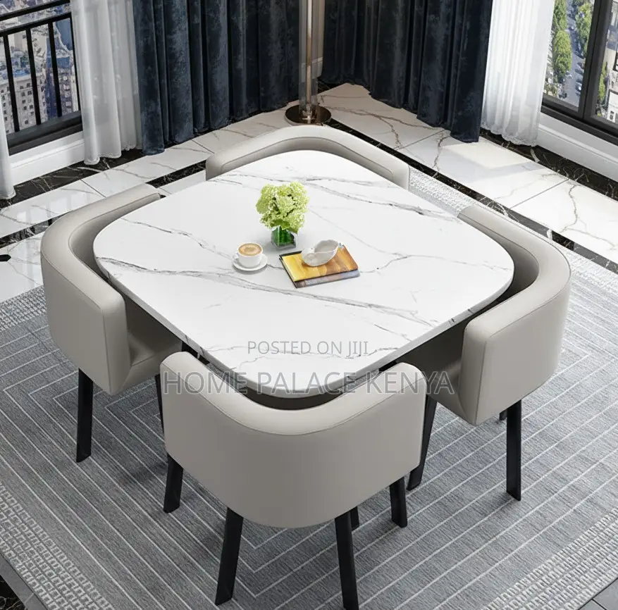 Dining Set: 4 Seater Live Edge Luxury Dining Set