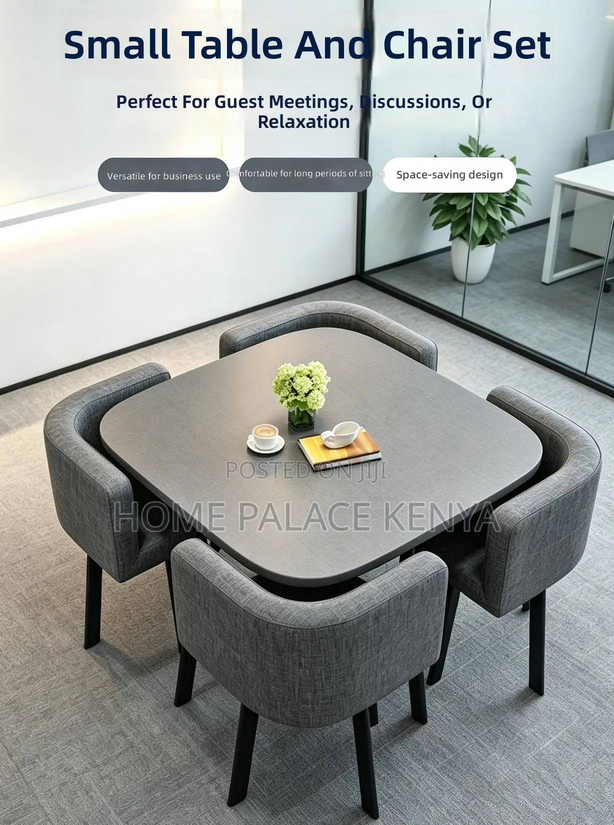 Dining Set: 4 Seater Live Edge Luxury Dining Set