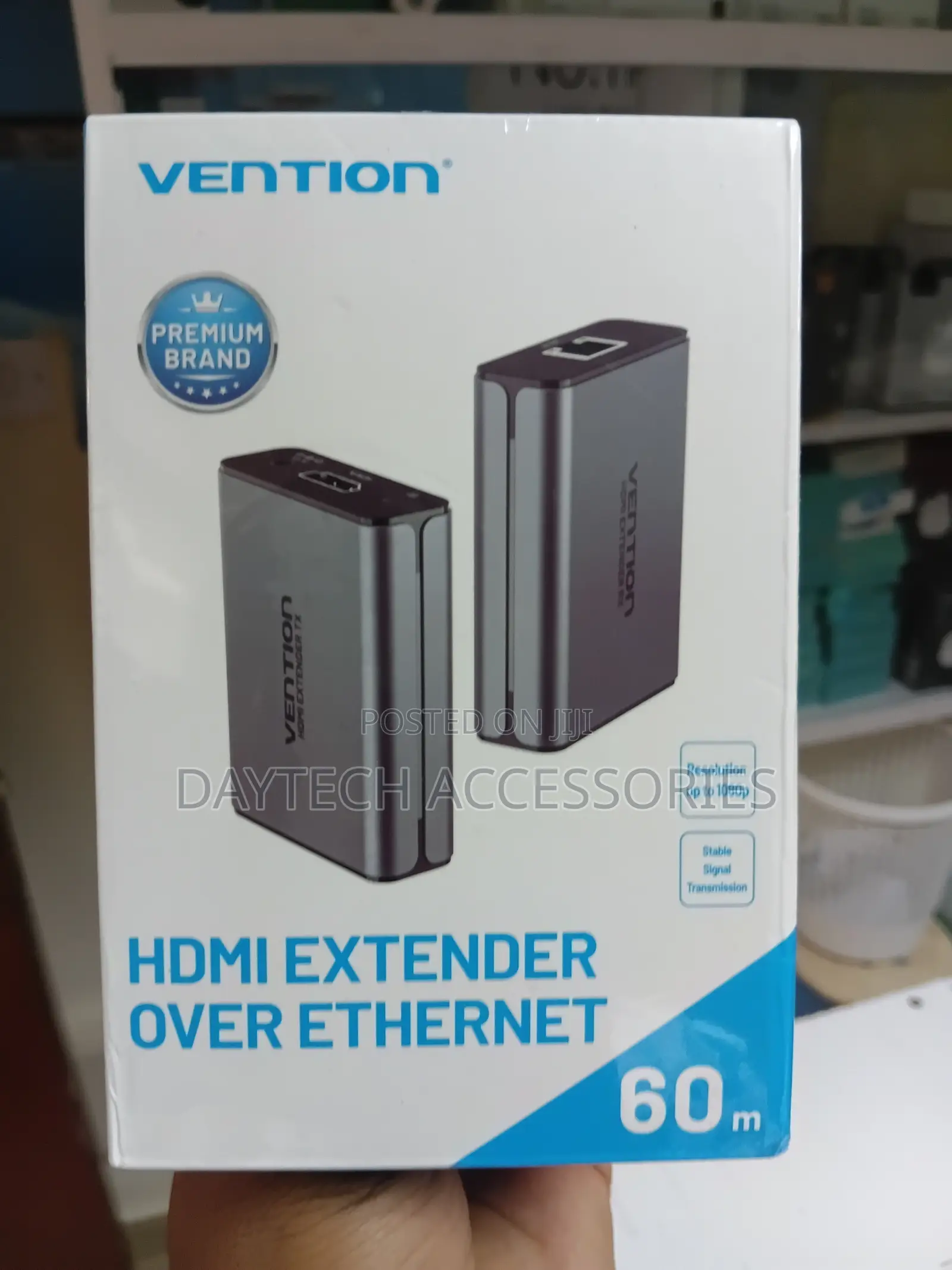 This Is a Vention Hdmi Extender Over Ethernet 60m (Model Akgh0)