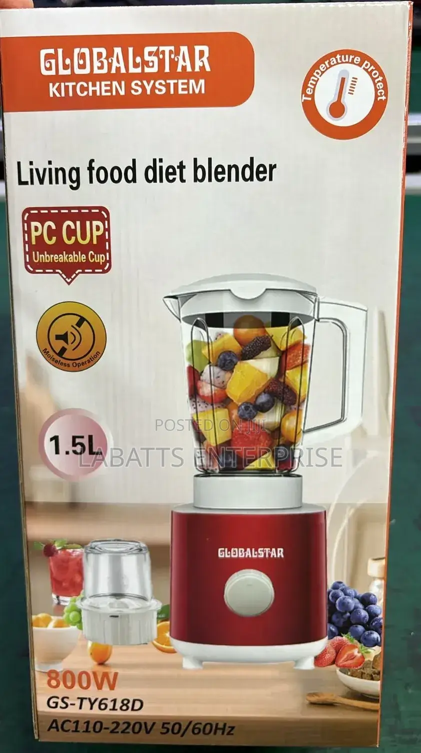 Globalstar 2-in-1 Blender 1.5 Litres