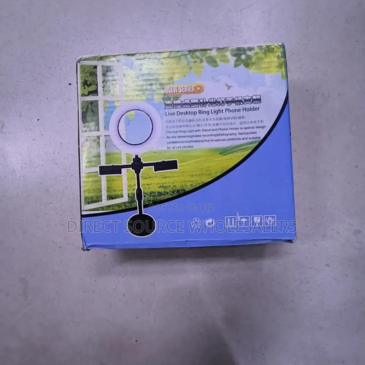 Live Desktop Ring Light With Phone Holder Adjustable Stand