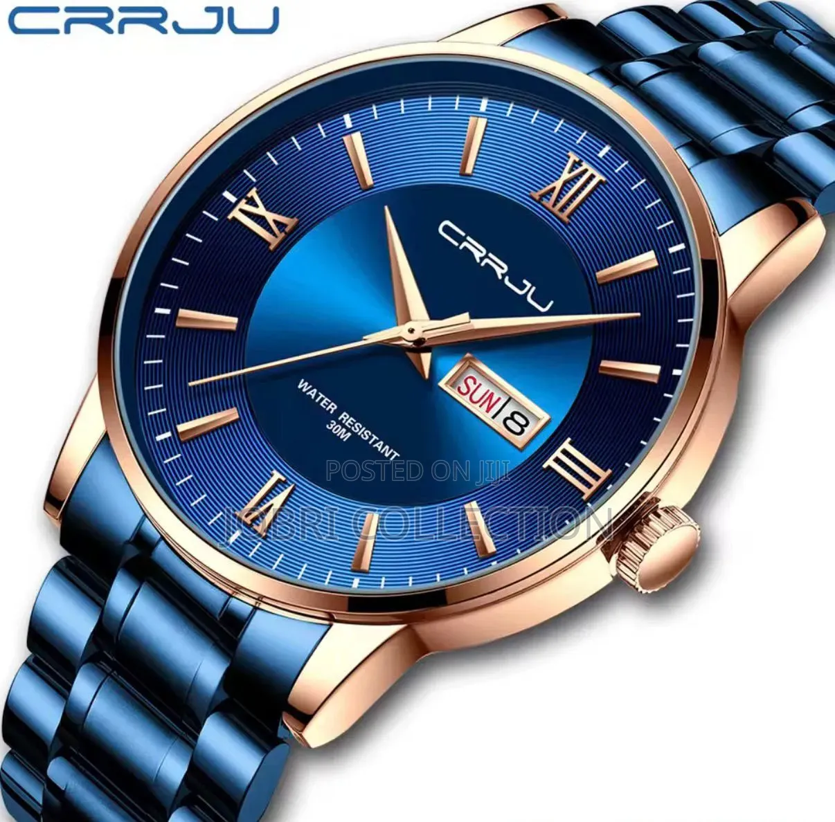 Crrju Day and Date Display Gents Watch