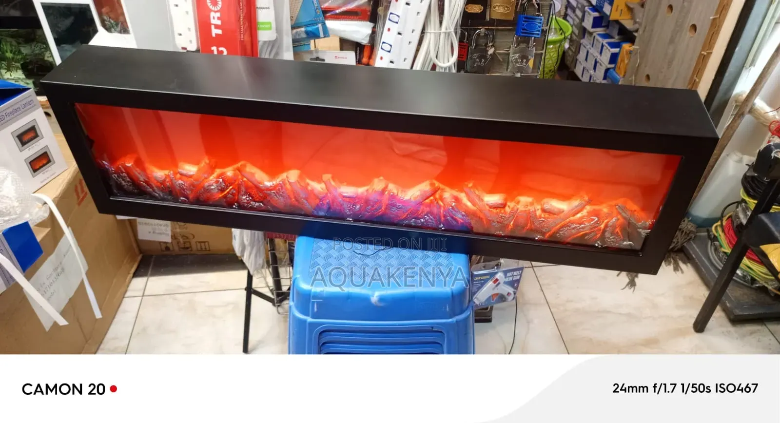 2ft Fire Place Decor Single Colour