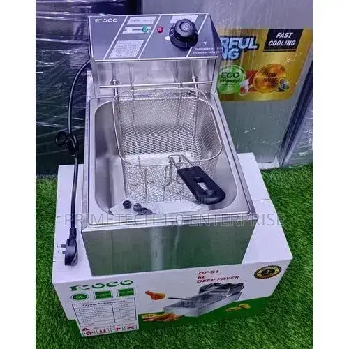 Electric Electromate Single Deep Fryer With Cover