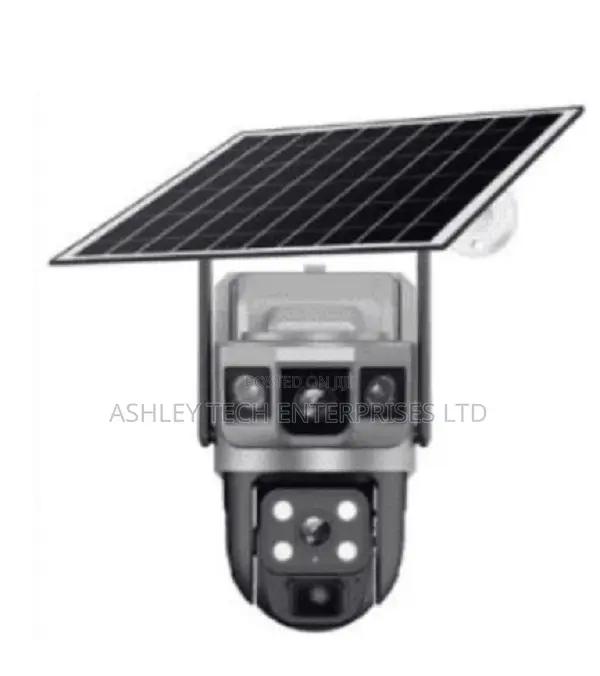 Wireless Dual-Lens Solar CCTV Camera – Ai Motion Detection