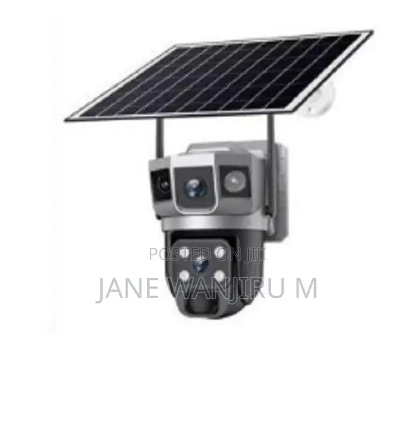 Outdoor Wifi Dual-Lens Solar Camera With – Remote Viewing via App