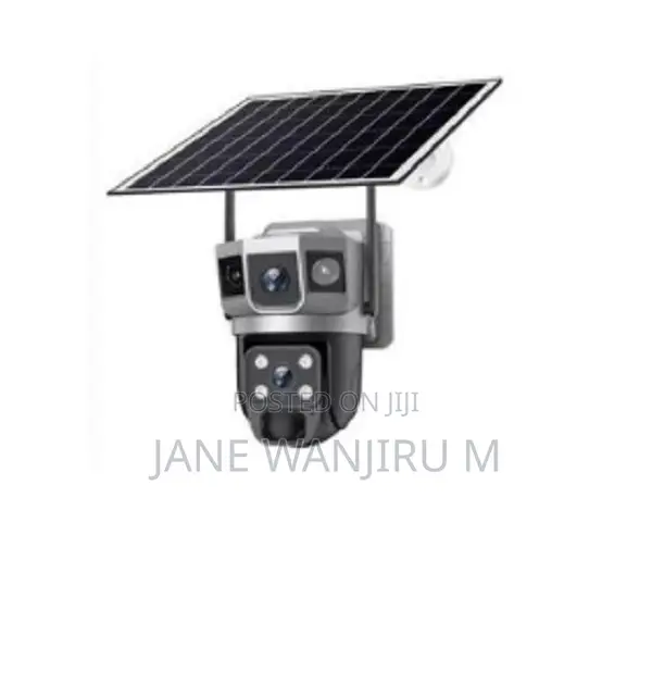 (Wifi Solar Dual-Lens CCTV Camera – Motion Tracking)