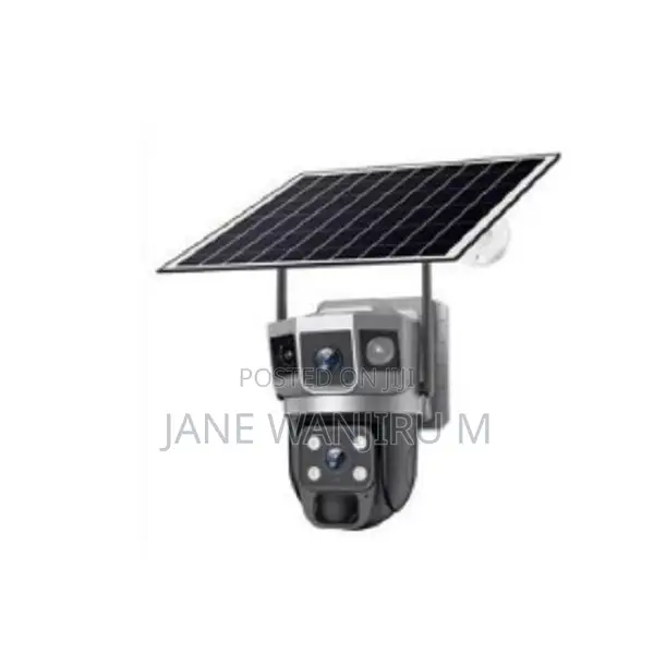 Solar Powered Wifi Dual-Lens CCTV Camera
