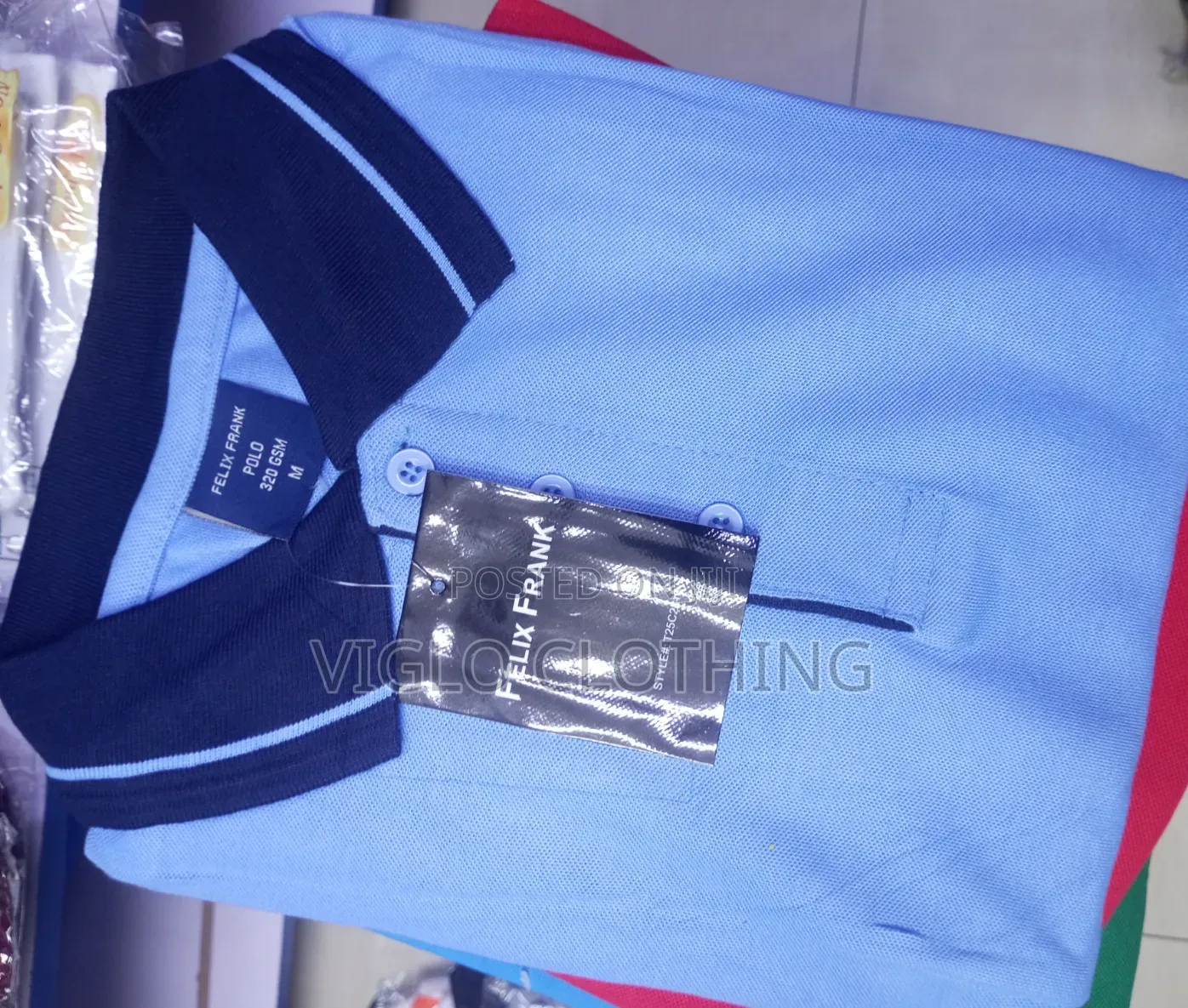Body Blue Collar Black Poloshirts