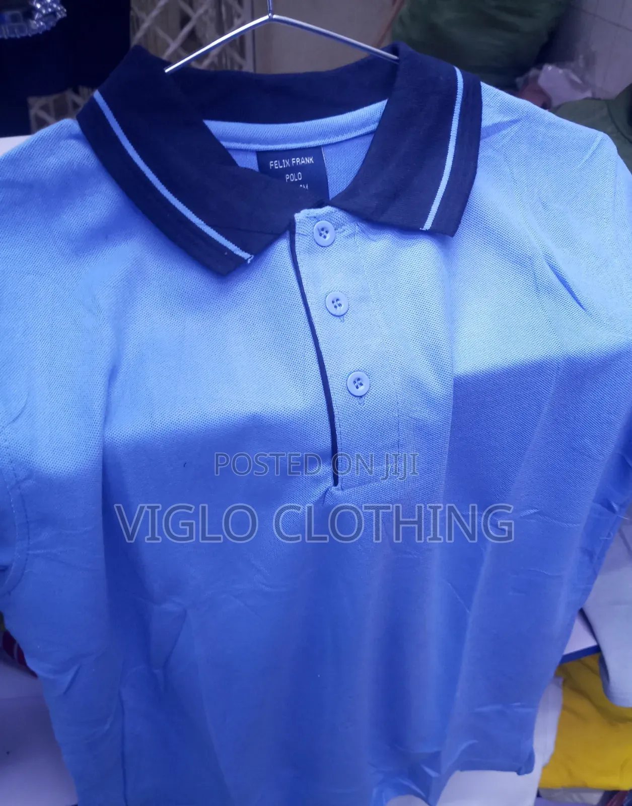 Body Blue Collar Black Poloshirts