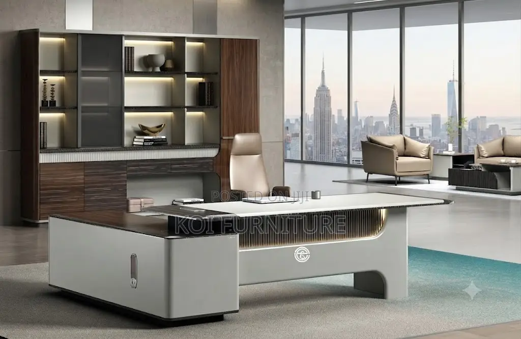 Office Desk; 2.4 Meters Modern Metal Executive CEO Office Desk