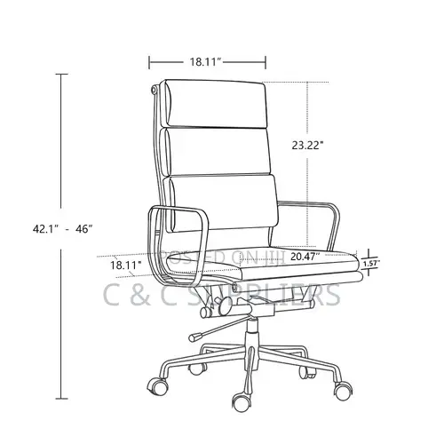 Ergonomic PU Leather Computer Chair