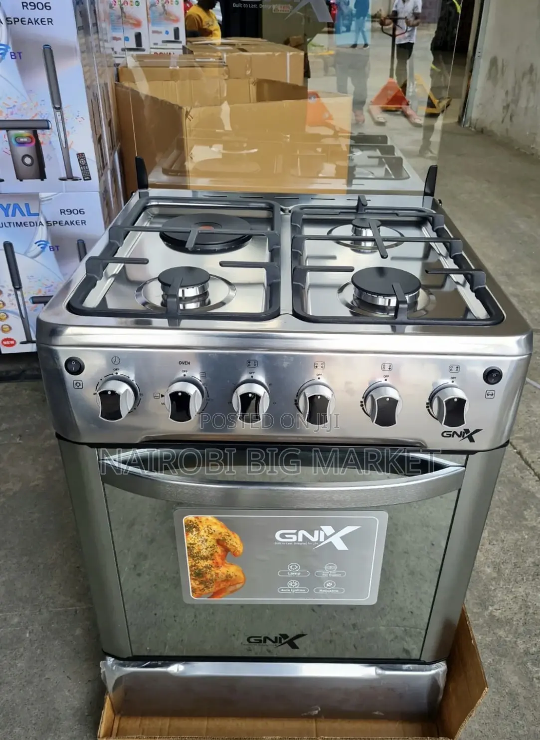 Gnix 3+1 (60x60)standing Cooker