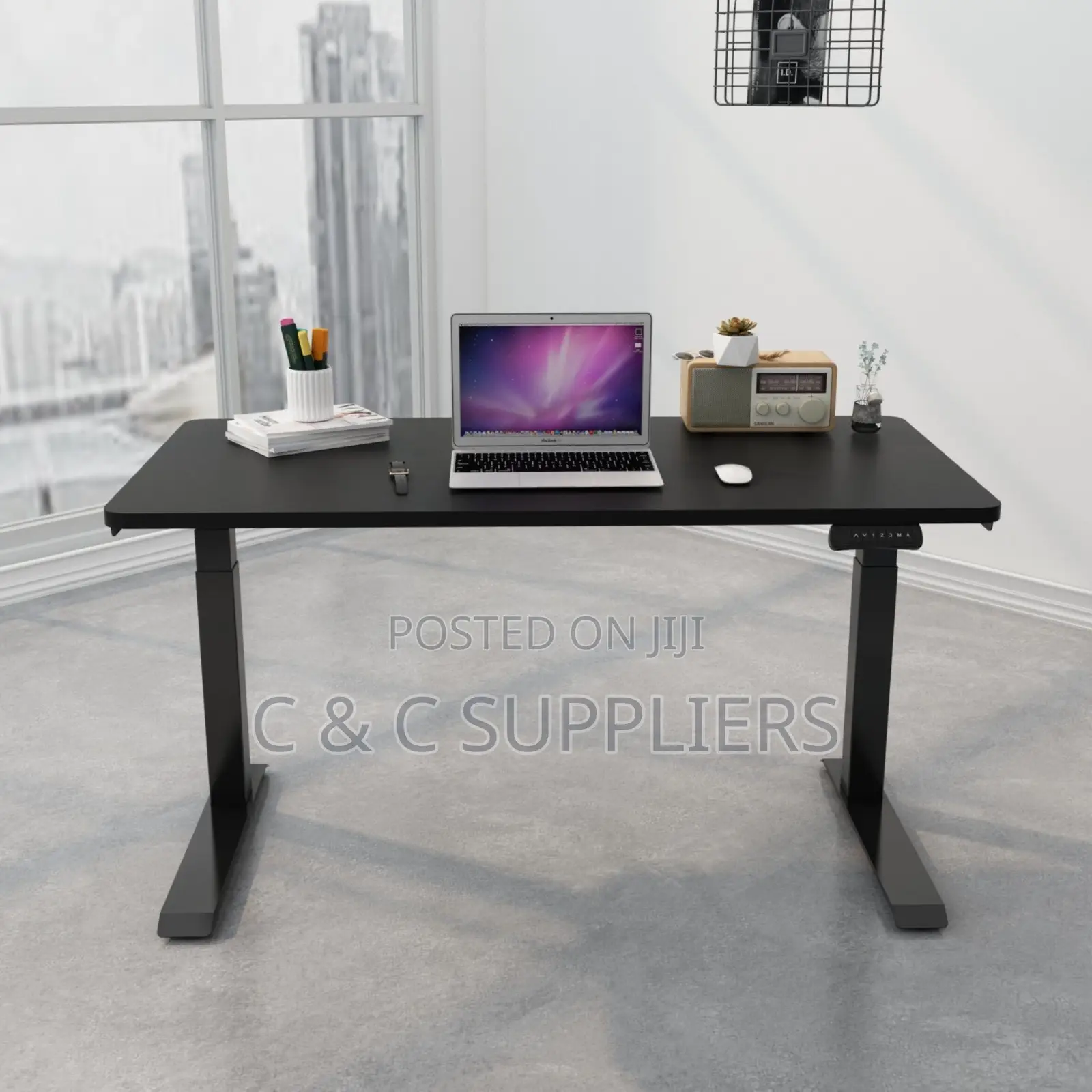 Black Electric Sit Stand Lifting Desk-120cm