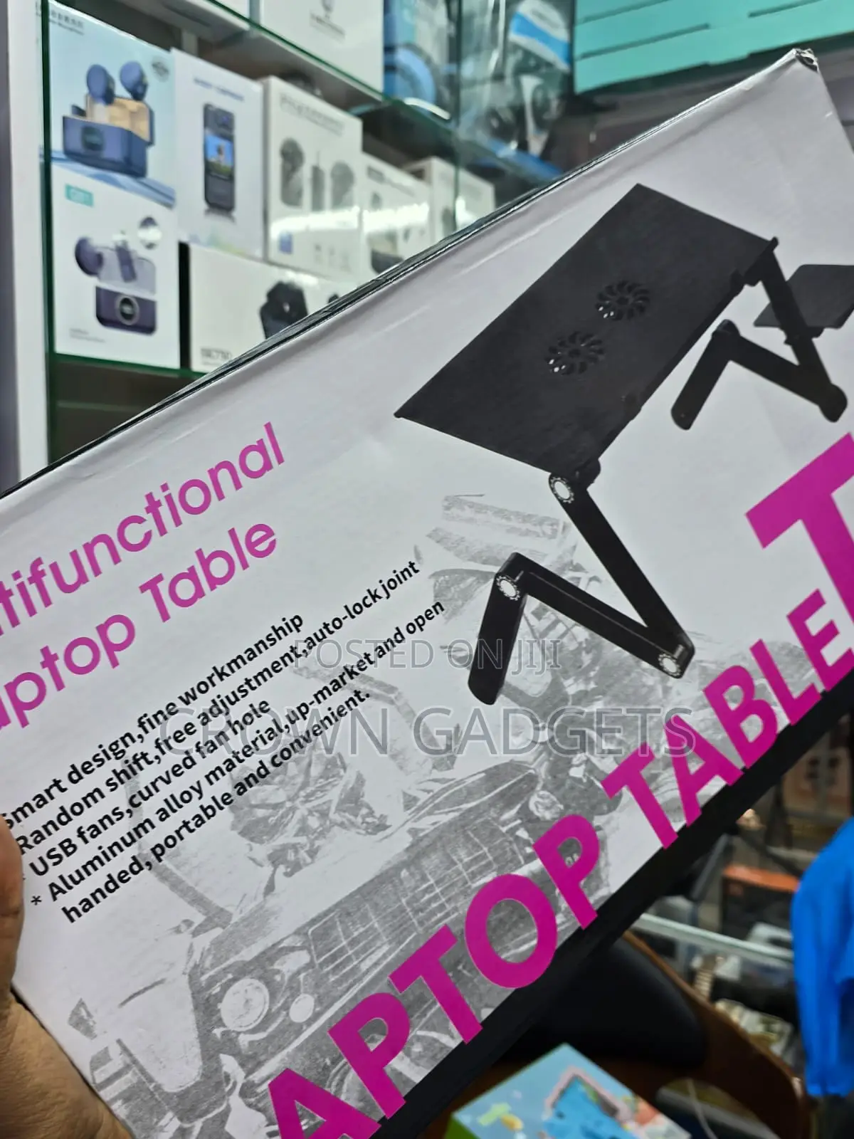 T8 Multifunction Laptop Stand Aluminum Foldable Desk