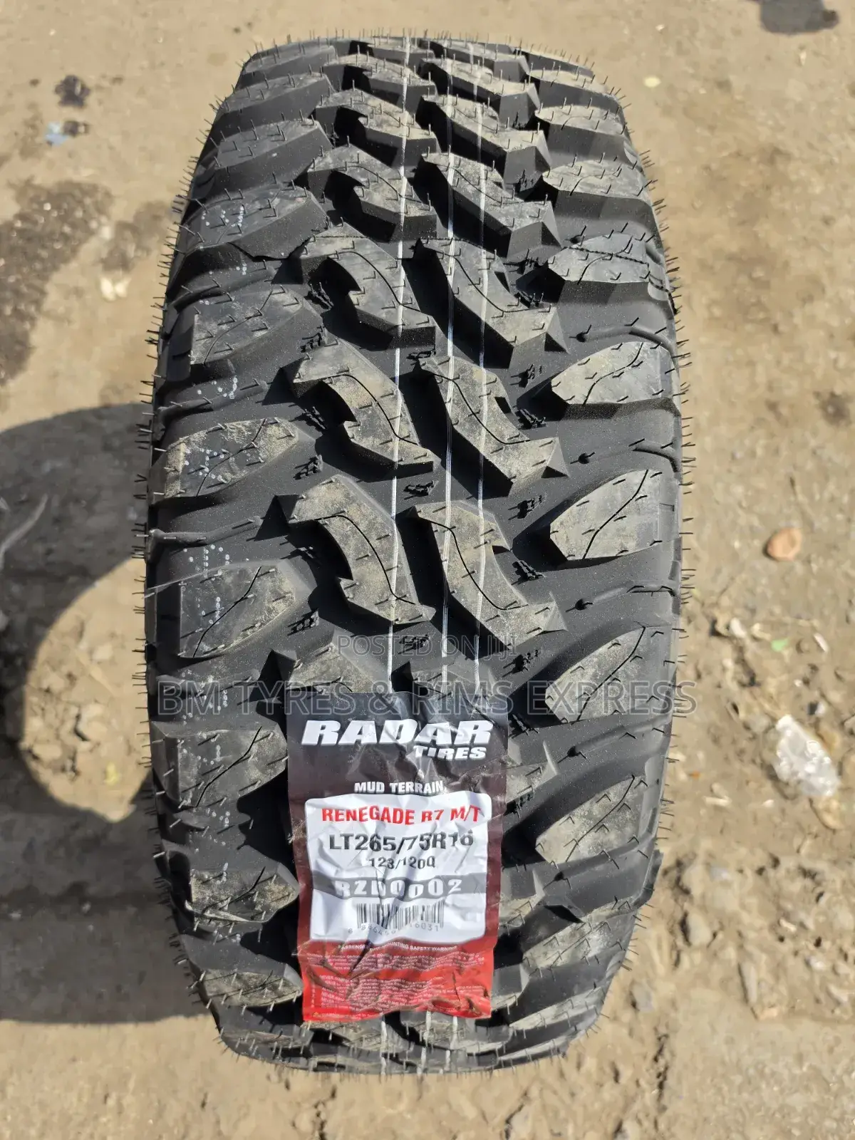 265 /75 R16 Radar Tires (Mud Terrain)