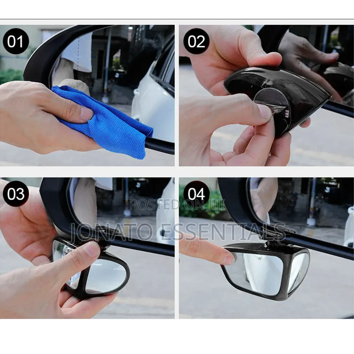 360 Adjustable Car Blind Spot Mirror Wide Angle Safety Accessory