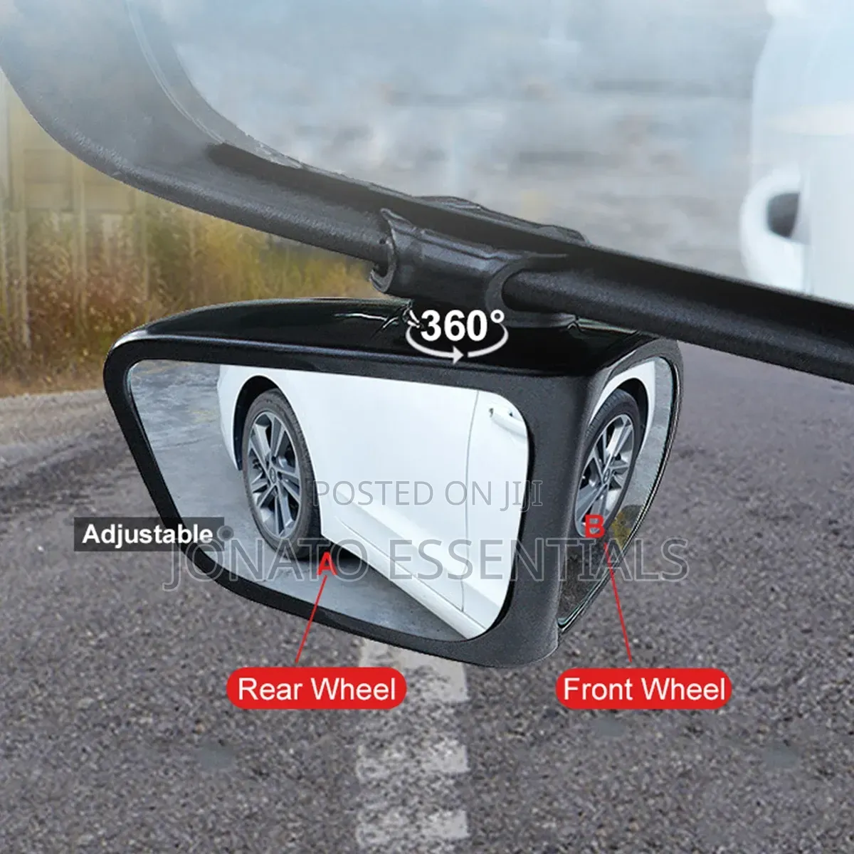 360 Adjustable Car Blind Spot Mirror Wide Angle Safety Accessory