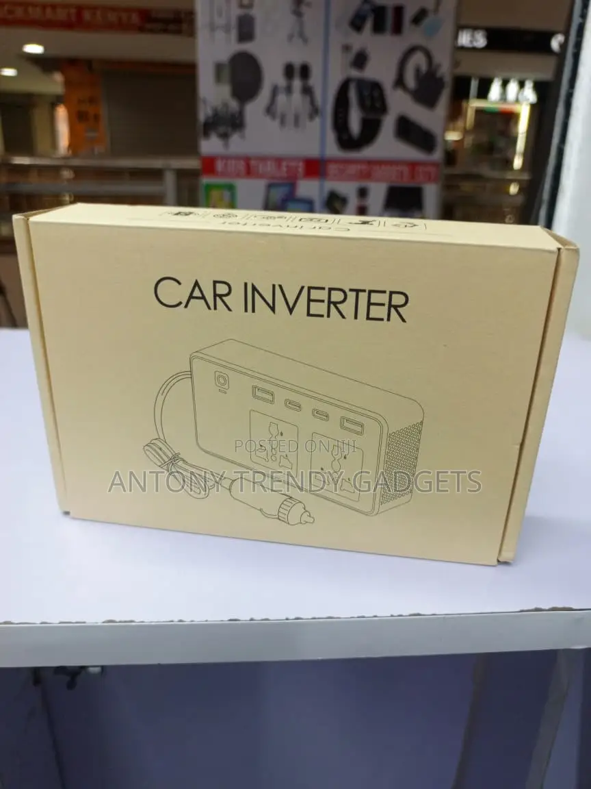 200W 12V Car Inverter With Dual AC USB-C Fast Charging