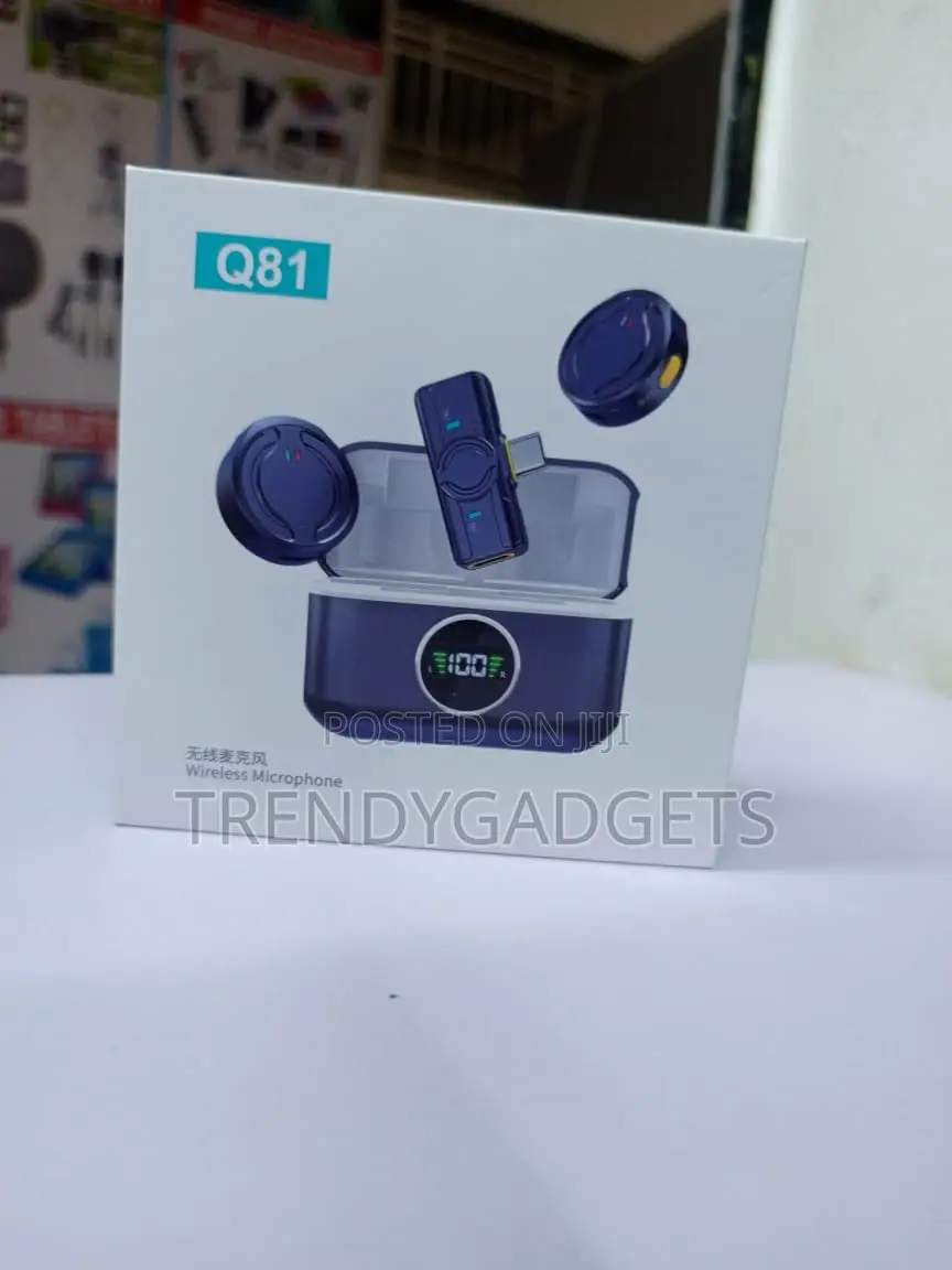 Q81 Wireless Lavalier Microphone for iPhone Android