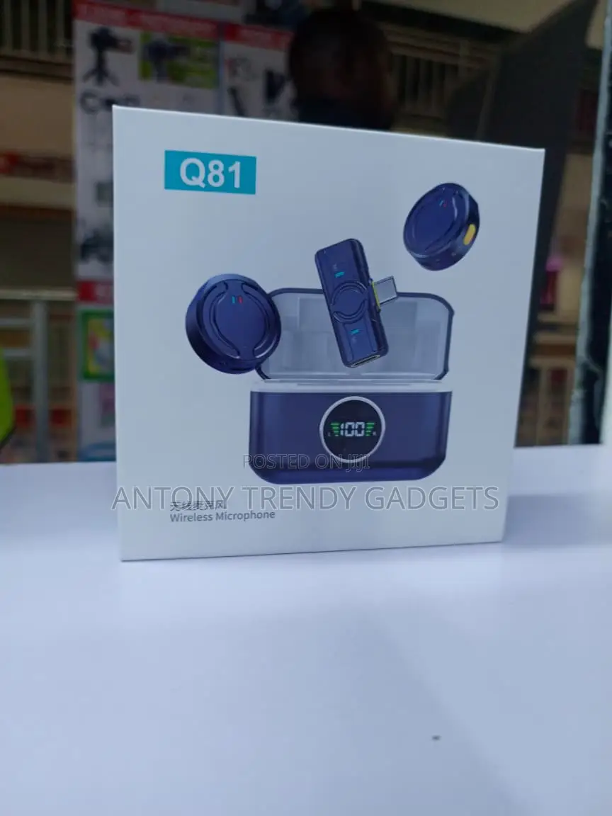 Q81 Dual Clip-on Wireless Microphone for iPhone Android