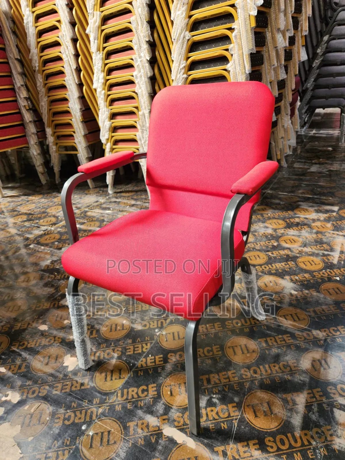 Stackable Conference Chairs With Armrest