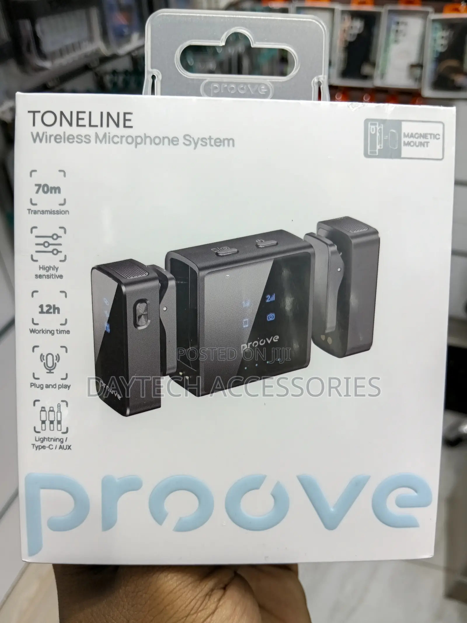 Proove ToneLine Wireless 2.4GHZ Lavalier Microphone (Black)