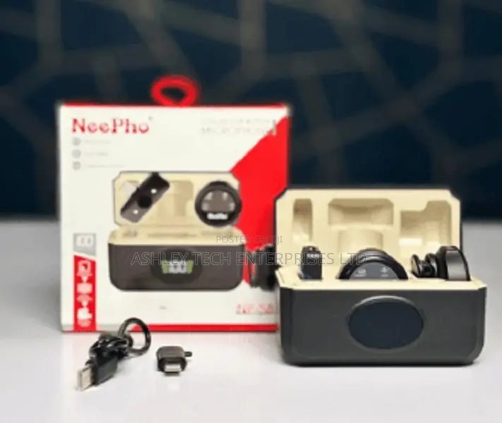 NeePho NP-58 Dual Wireless Microphone for Android iPhone