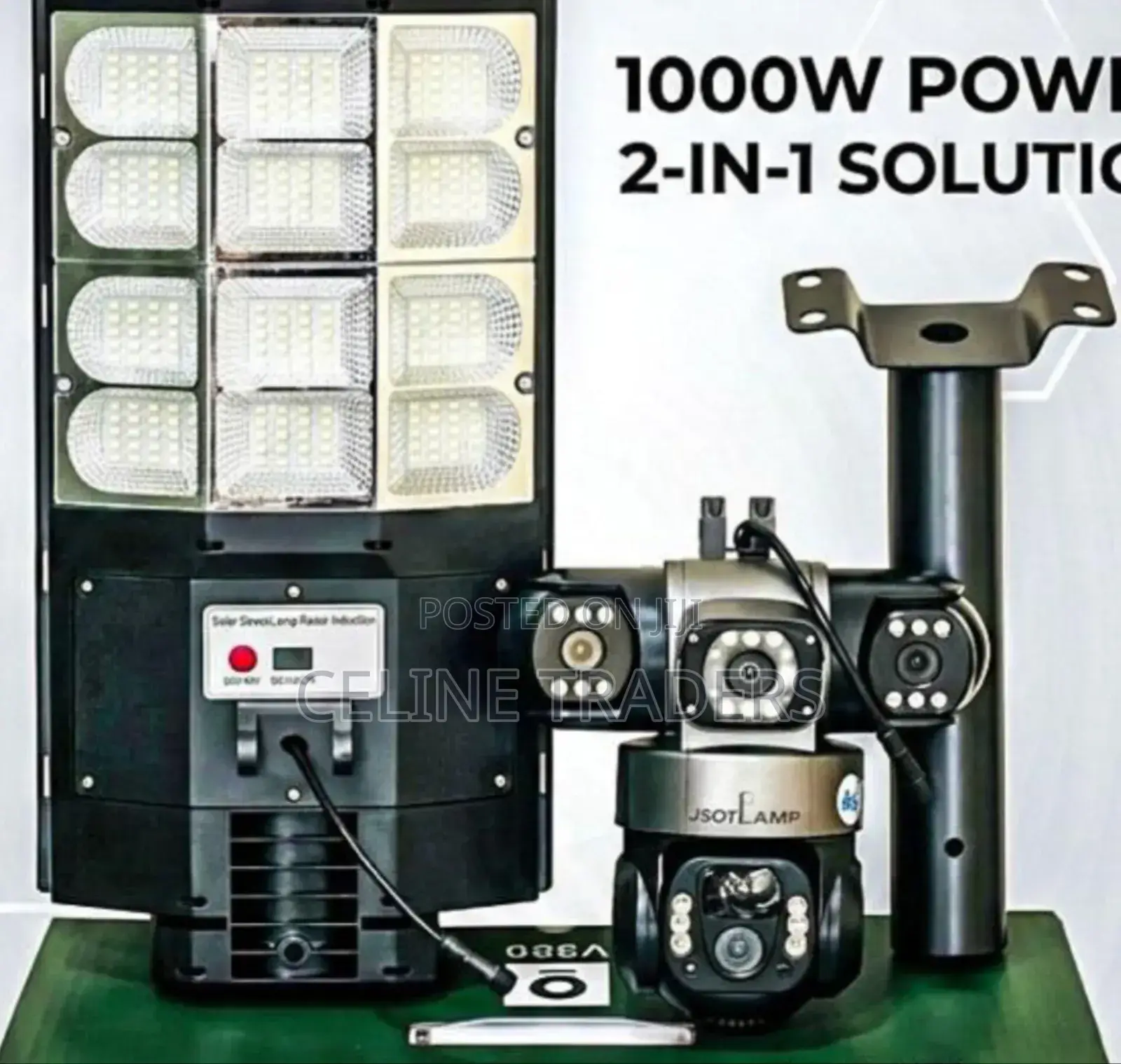1000w CCTV Solar Camera Lighting With 4G Simcard