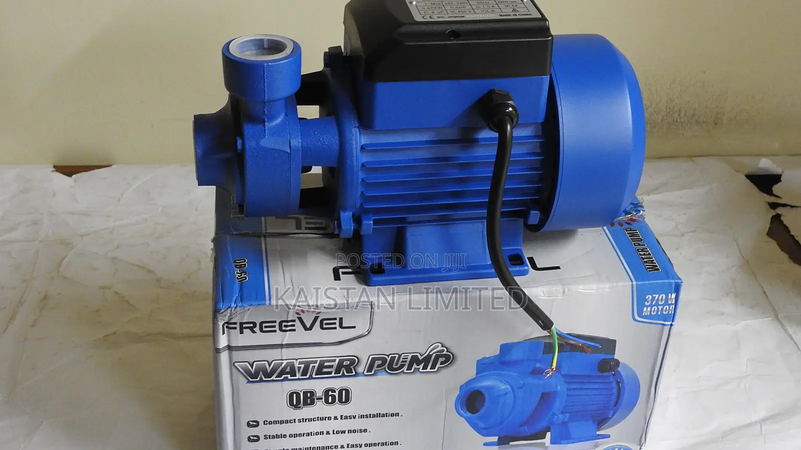 Freevel QB60 0.5HP Peripheral Pump With Copper Motor Brass Impeller