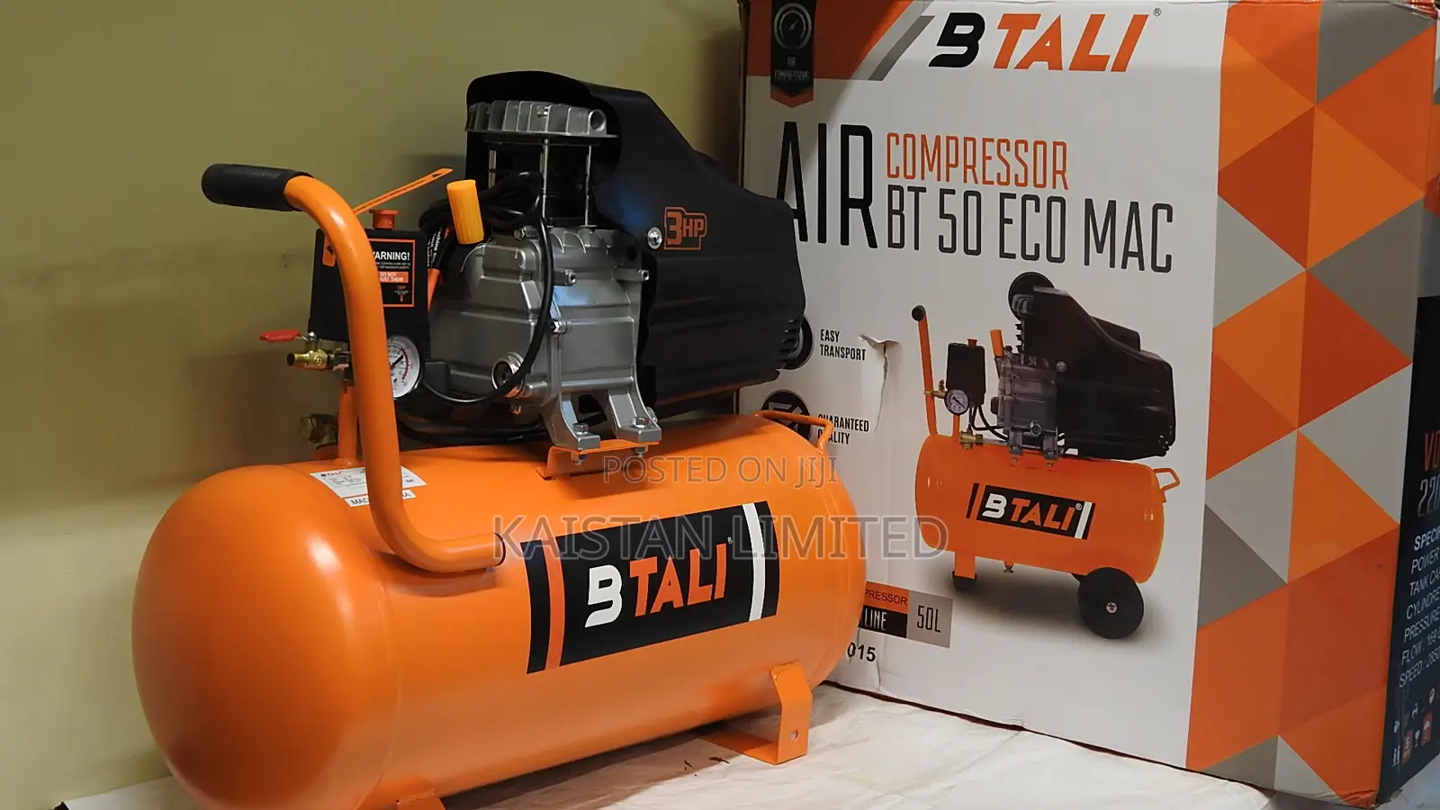 Btali 3HP 50-Litre Electric Air Compressor | Premium Workshop Grade