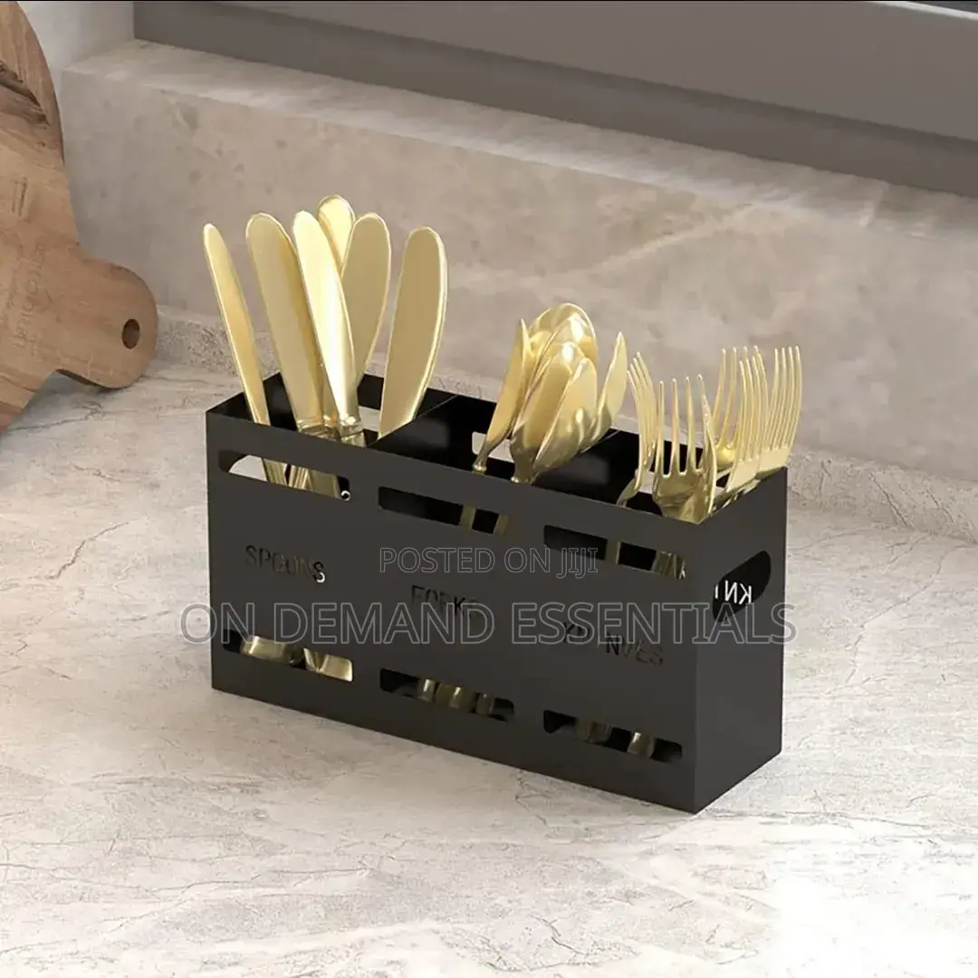 3-Compartment Cutlery Holder Organizer