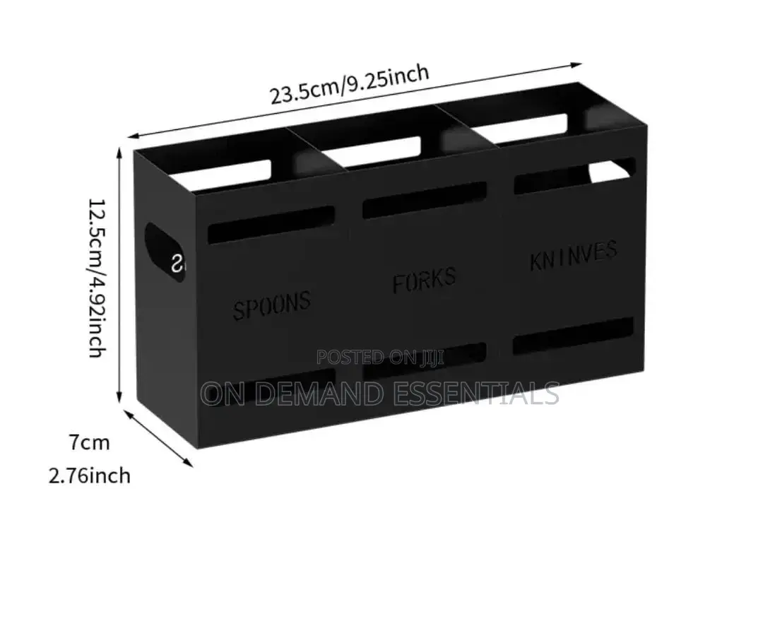 3-Compartment Cutlery Holder Organizer