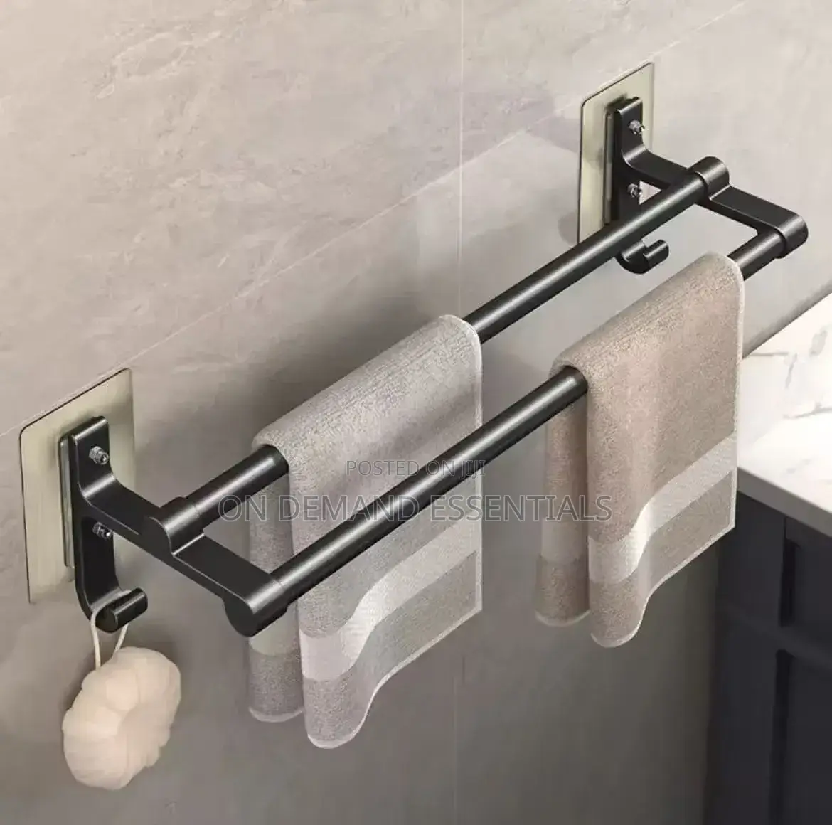 Punch-Free Wall Towel Rack