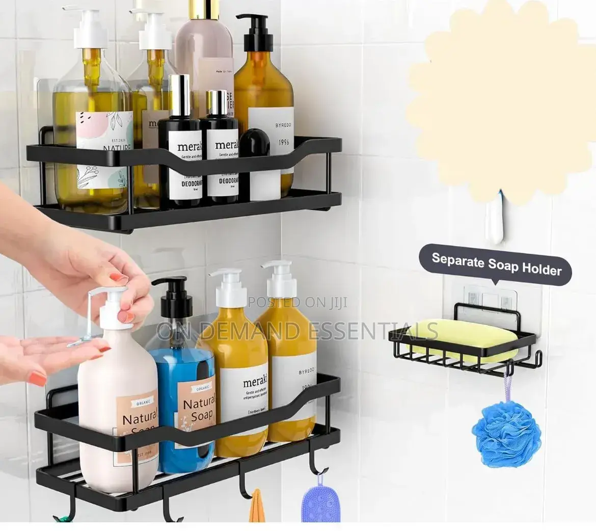 3 PCS Shower Caddy Shelf/Bathroom Organizer