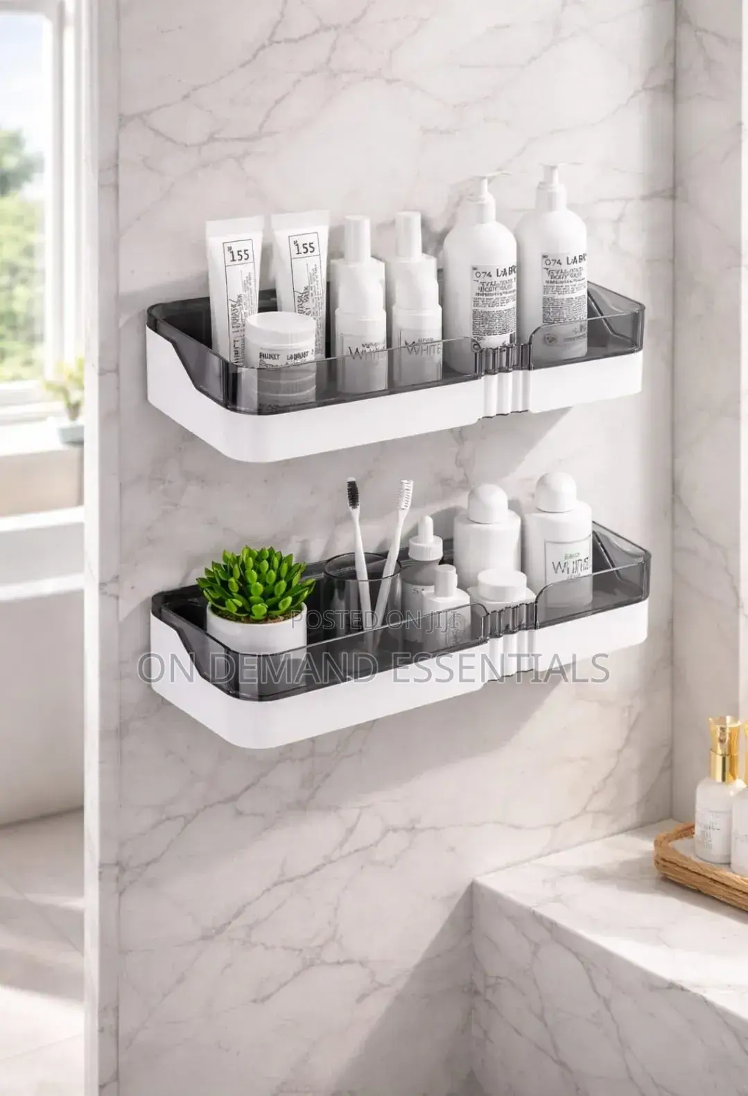New Bathroom Shelf Organizer. Shower Storage Rack Black