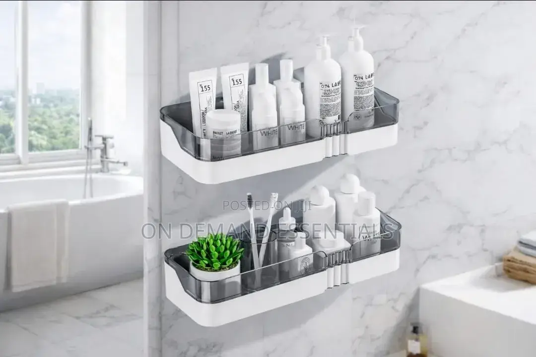 New Bathroom Shelf Organizer. Shower Storage Rack Black