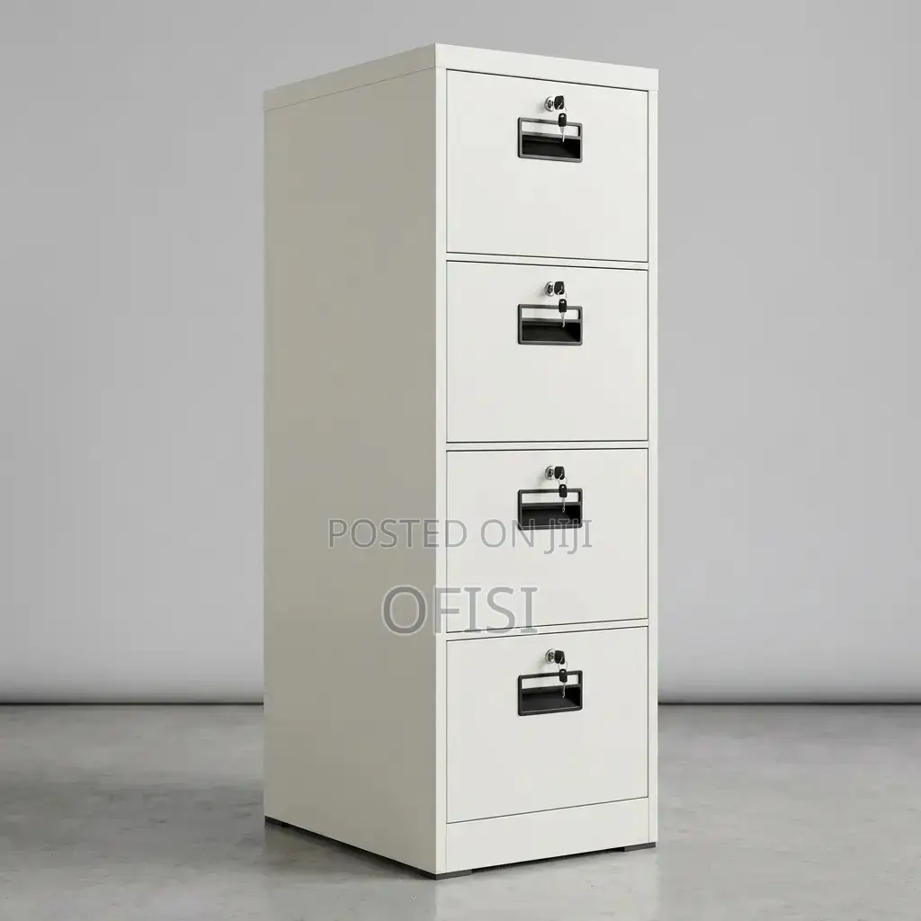 Office Cabinet; 4-Drawer Vertical File Cabinet