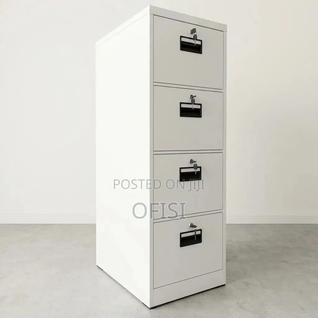 Office Cabinet; 4-Drawer Vertical File Cabinet