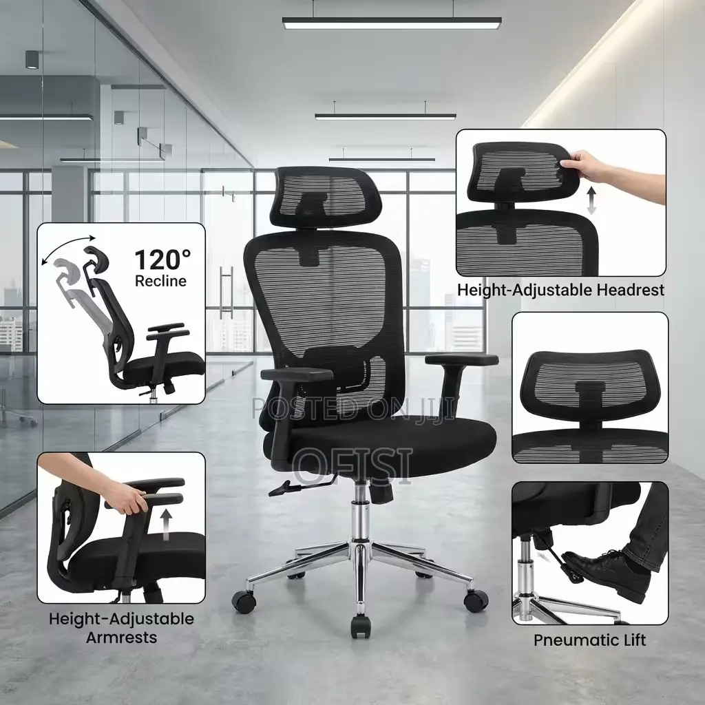Office Chair; Mesh High Back Orthopedic Seat