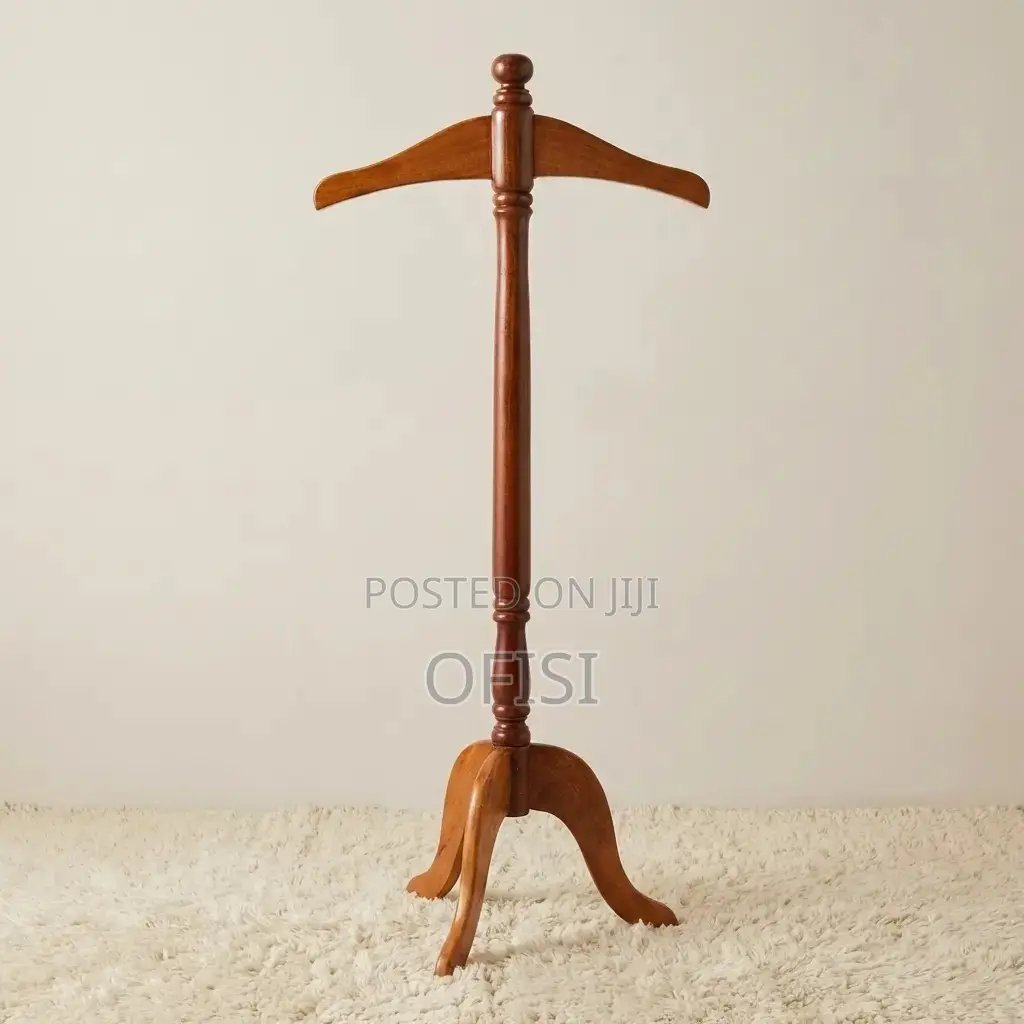 Coat Hanger; Office Mahogany Coat Hanger Stand