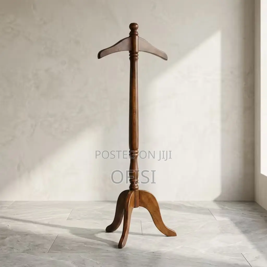 Coat Hanger; Office Mahogany Coat Hanger Stand