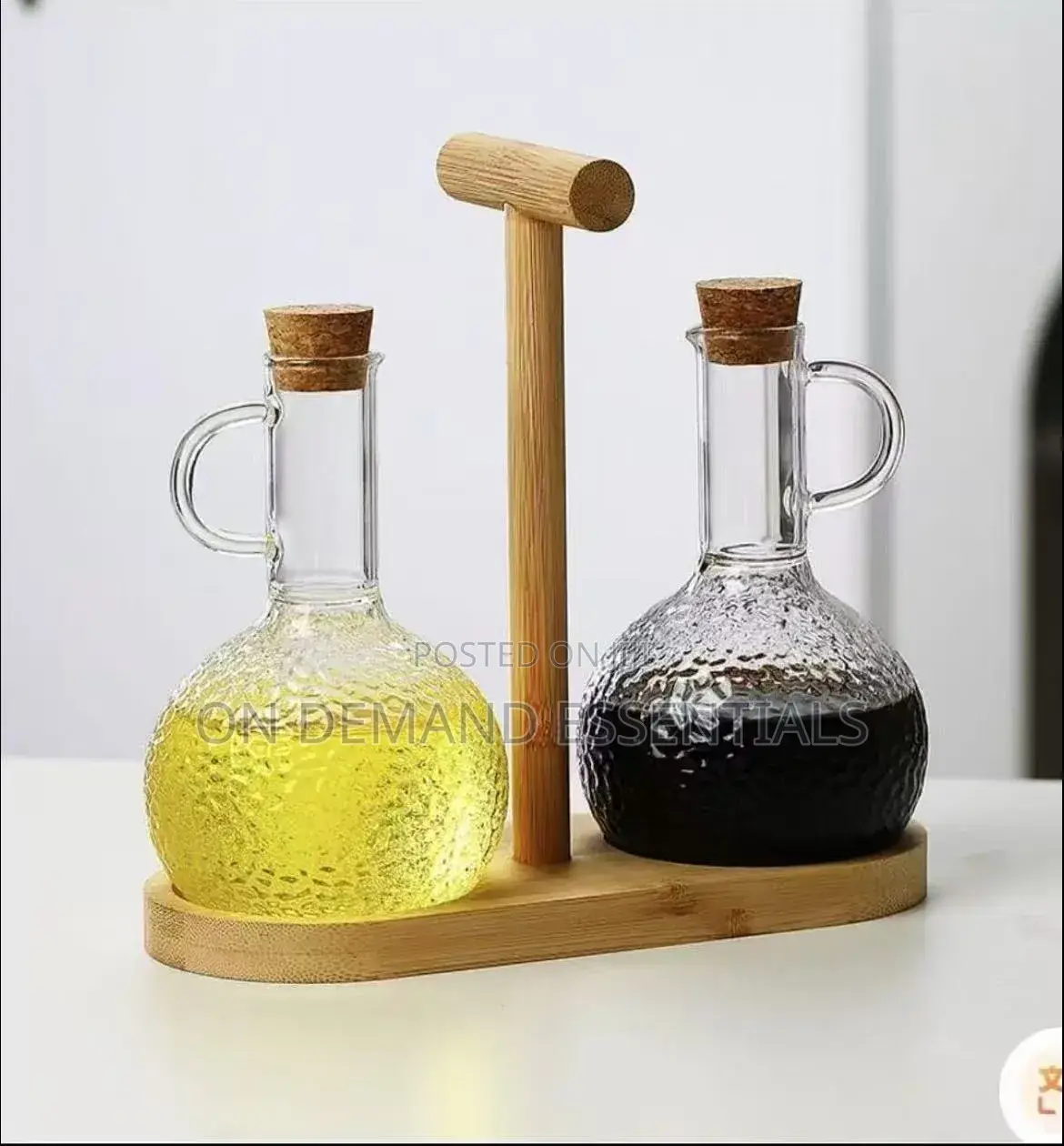 Glass Oil Pot Set Heat-Resistant High Borosilicate Glass