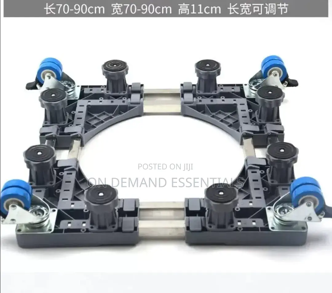 Heavy-Duty Double Tube Fridge/Washing Machine Stand