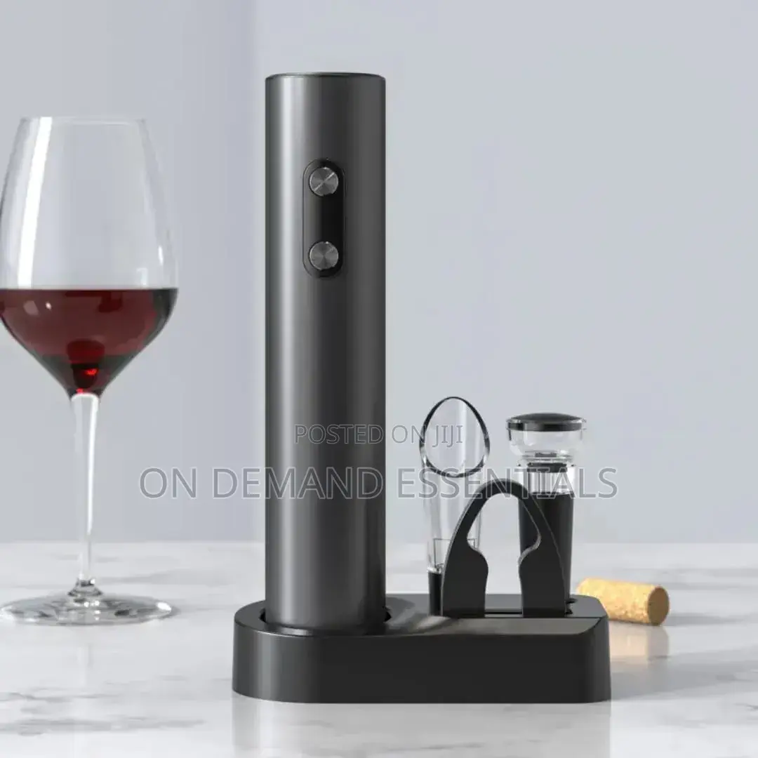 Electric Wine Opener Set With Stand