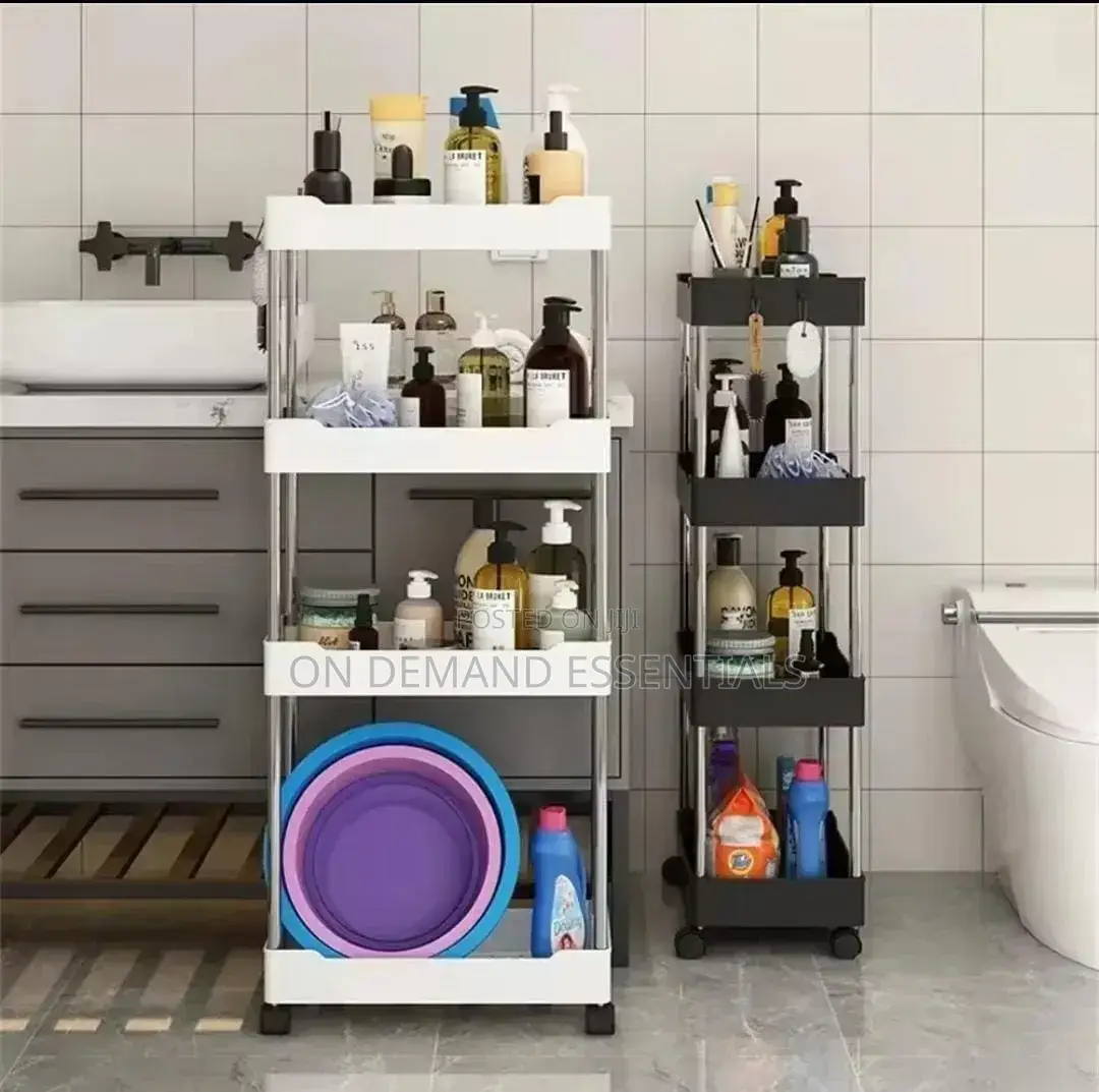Multipurpose Storage Rack With Wheels. 4layer Vegetable/Bathroom