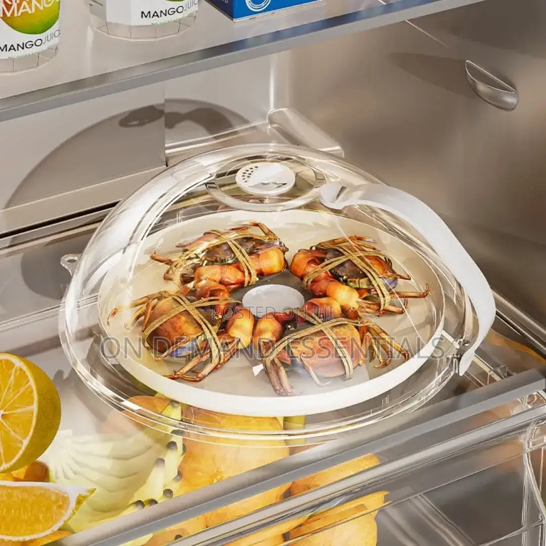 Heavy Microwave Food Cover With White Handle