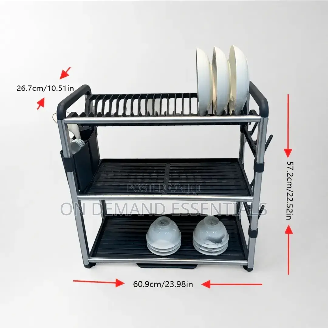 Premium Quality 3Tier Aluminium Dish Drainer