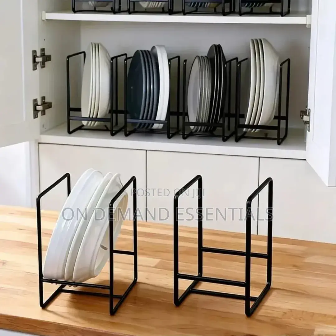 1pc Heavy-Duty Metal Dish Rack