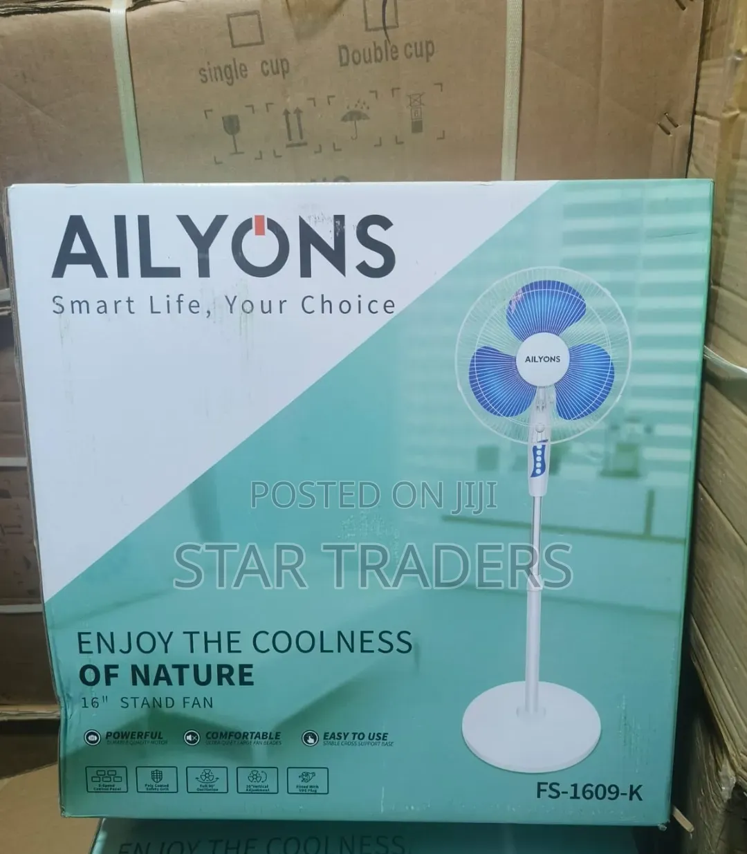 AILYONS 16 Inches Standing Fan
